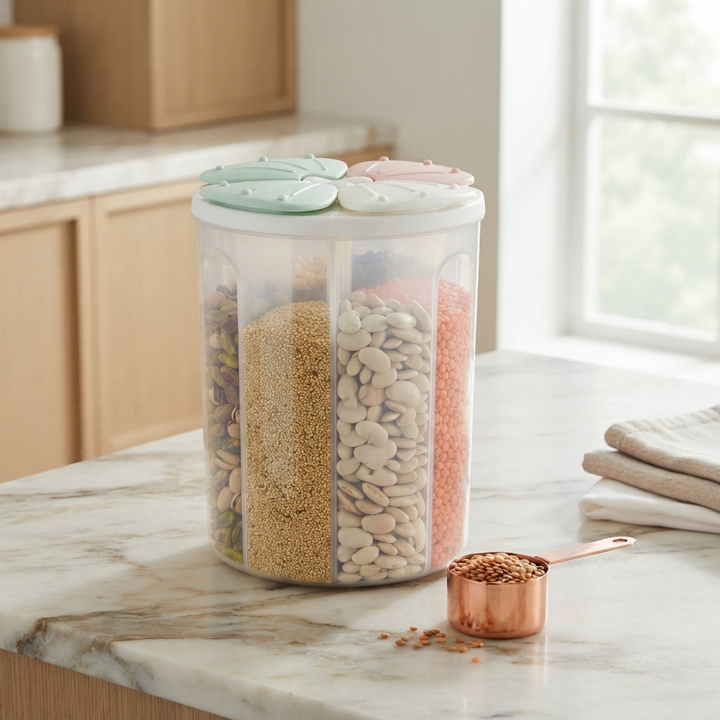 Dispensador de Granos y Cereales Antiderrames para Cocina