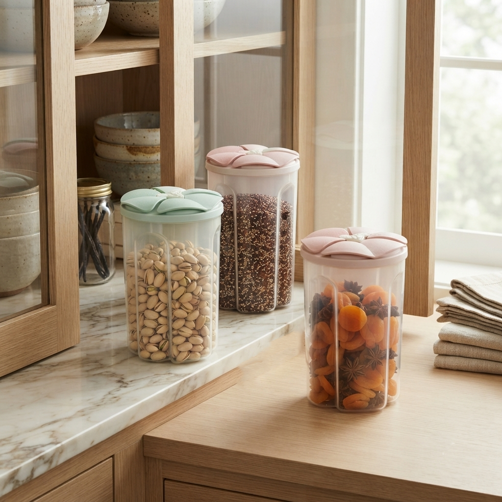 Dispensador de Granos y Cereales Antiderrames para Cocina