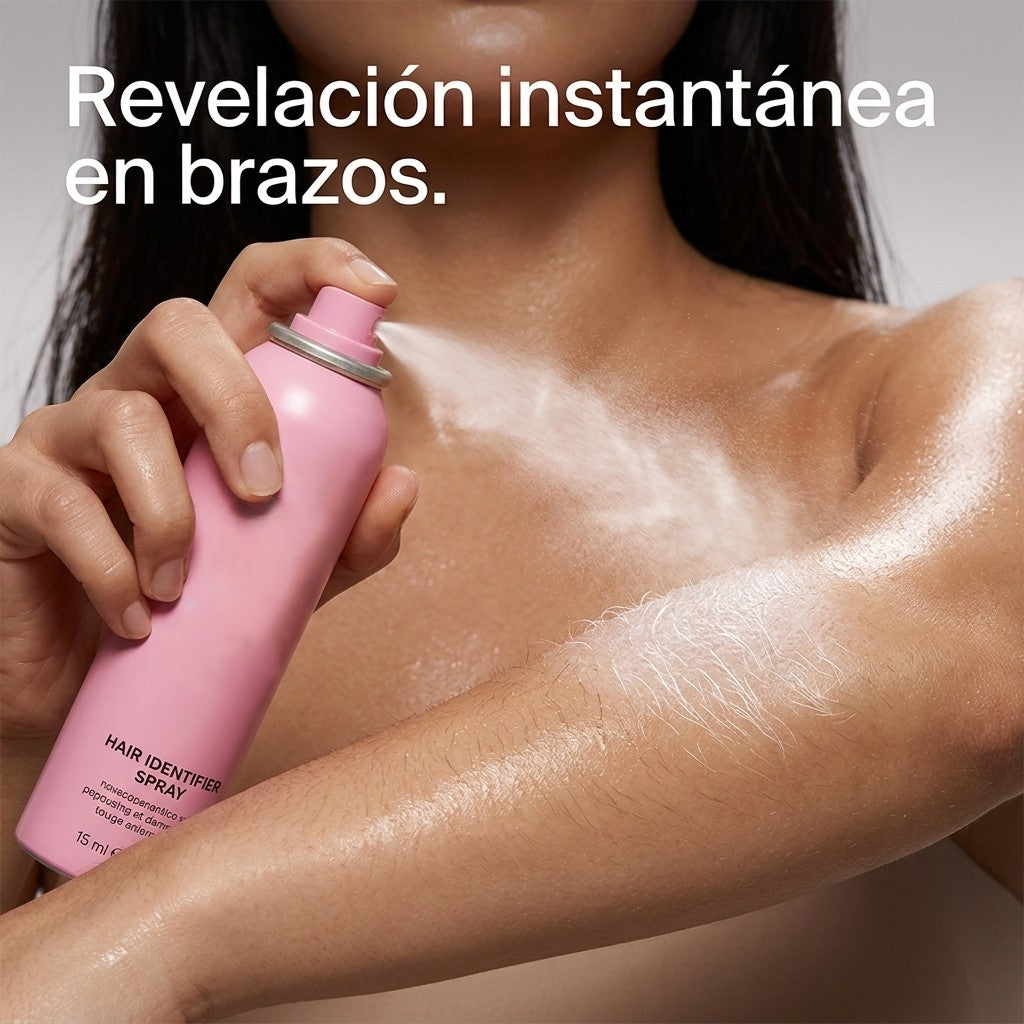 Spray Identificador de Vello Facial + 4 Rasuradoras