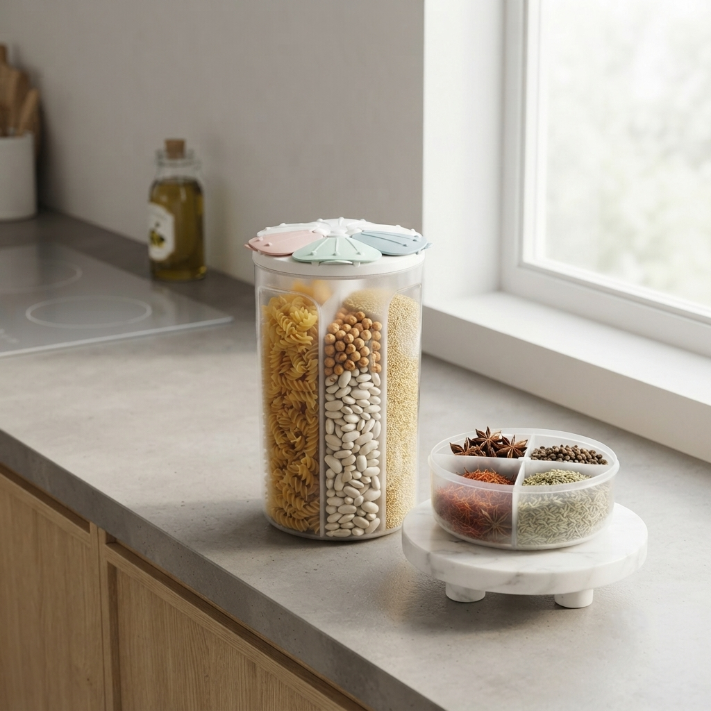 Dispensador de Granos y Cereales Antiderrames para Cocina